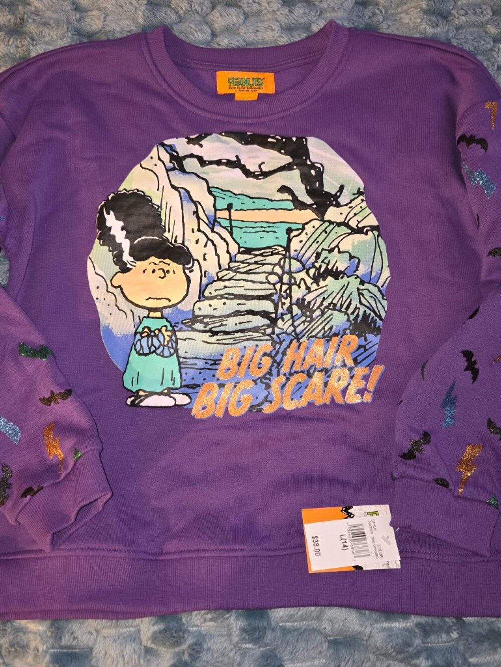 Girls Halloween sweatshirt size 14 peanuts